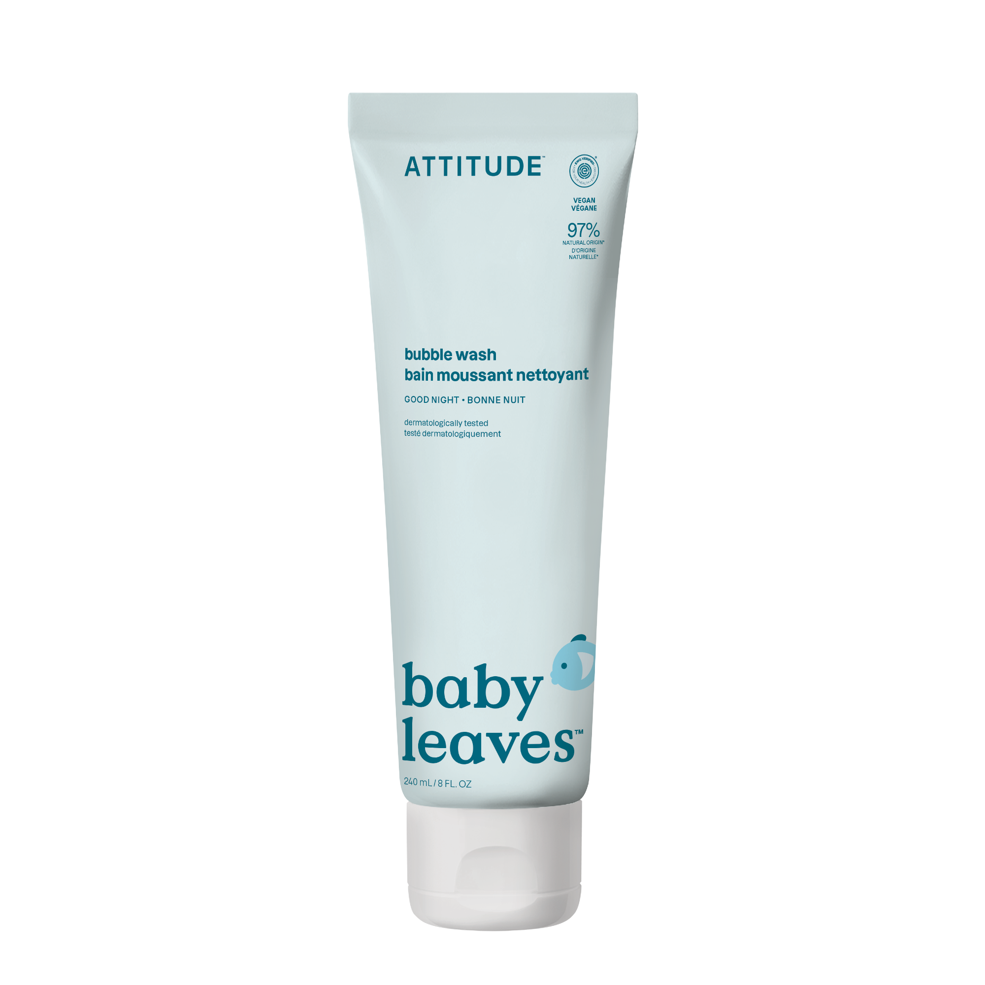 ATTITUDE Dětská pěna do koupele Baby leaves s vůní Good night 240 ml