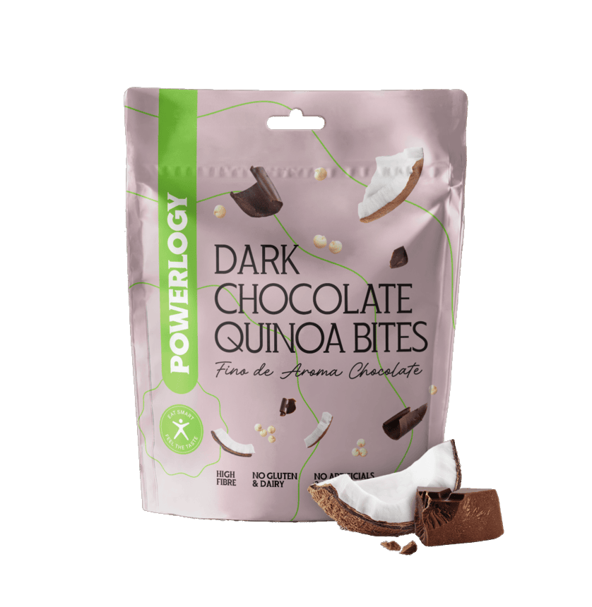 POWERLOGY Dark Chocolate Quinoa Bites 100 g