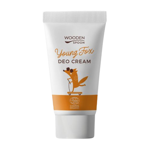 WOODENSPOON Organický krémový deodorant Young fox s inovativním aplikátorem 40 ml