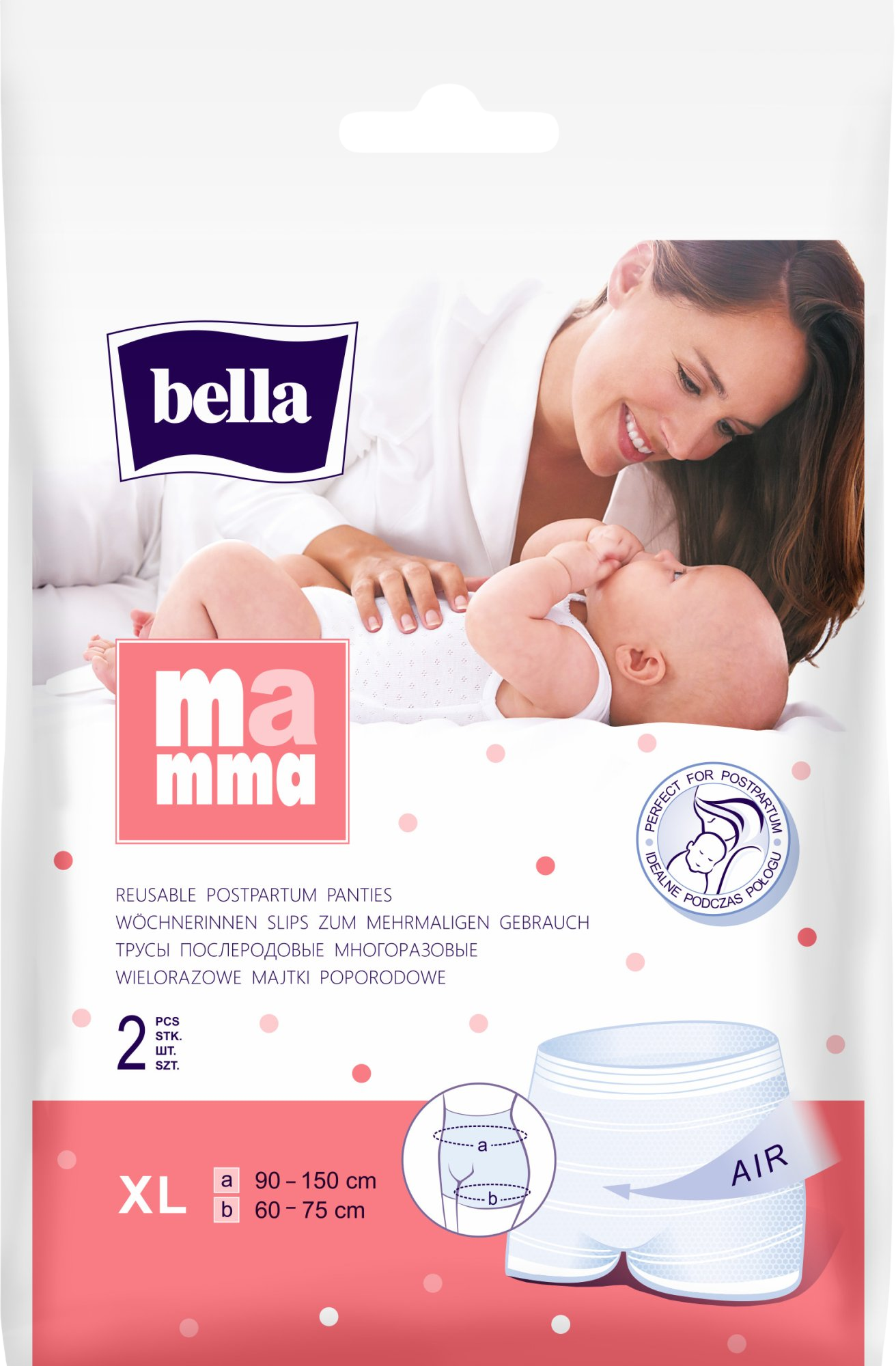 Bella Mamma síťované kalhotky XL 2 ks