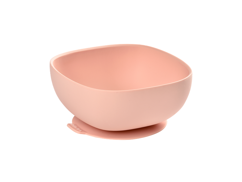 Fotografie BEABA - Miska silikonová s přísavkou Pink BEABA