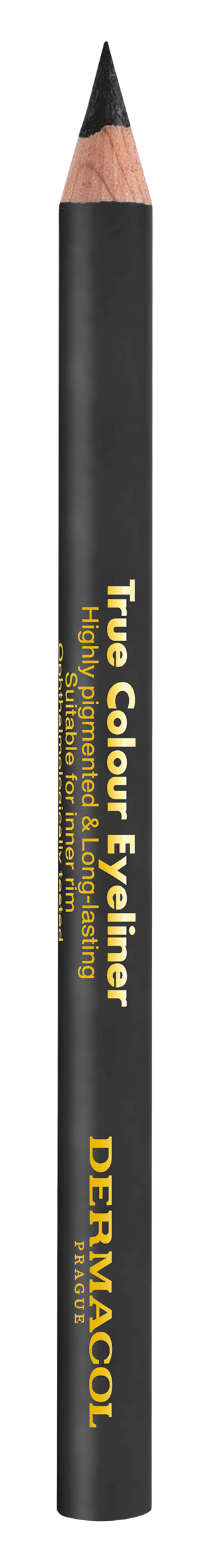 Fotografie DERMACOL True colour Dřevěná tužka na oči - Grey 4 g