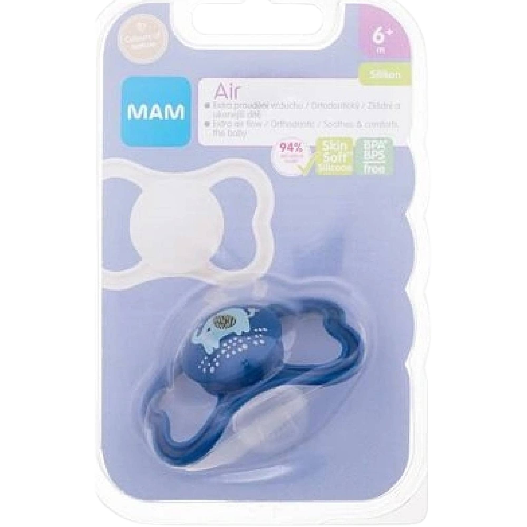 MAM AIR Cumlík 6m+, modrý/slon