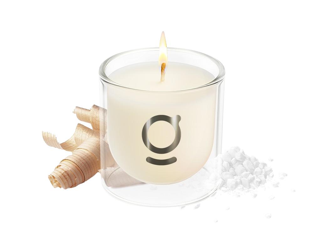 GODA Sójová svíčka Ombi mořská sůl & dřevo 200 g