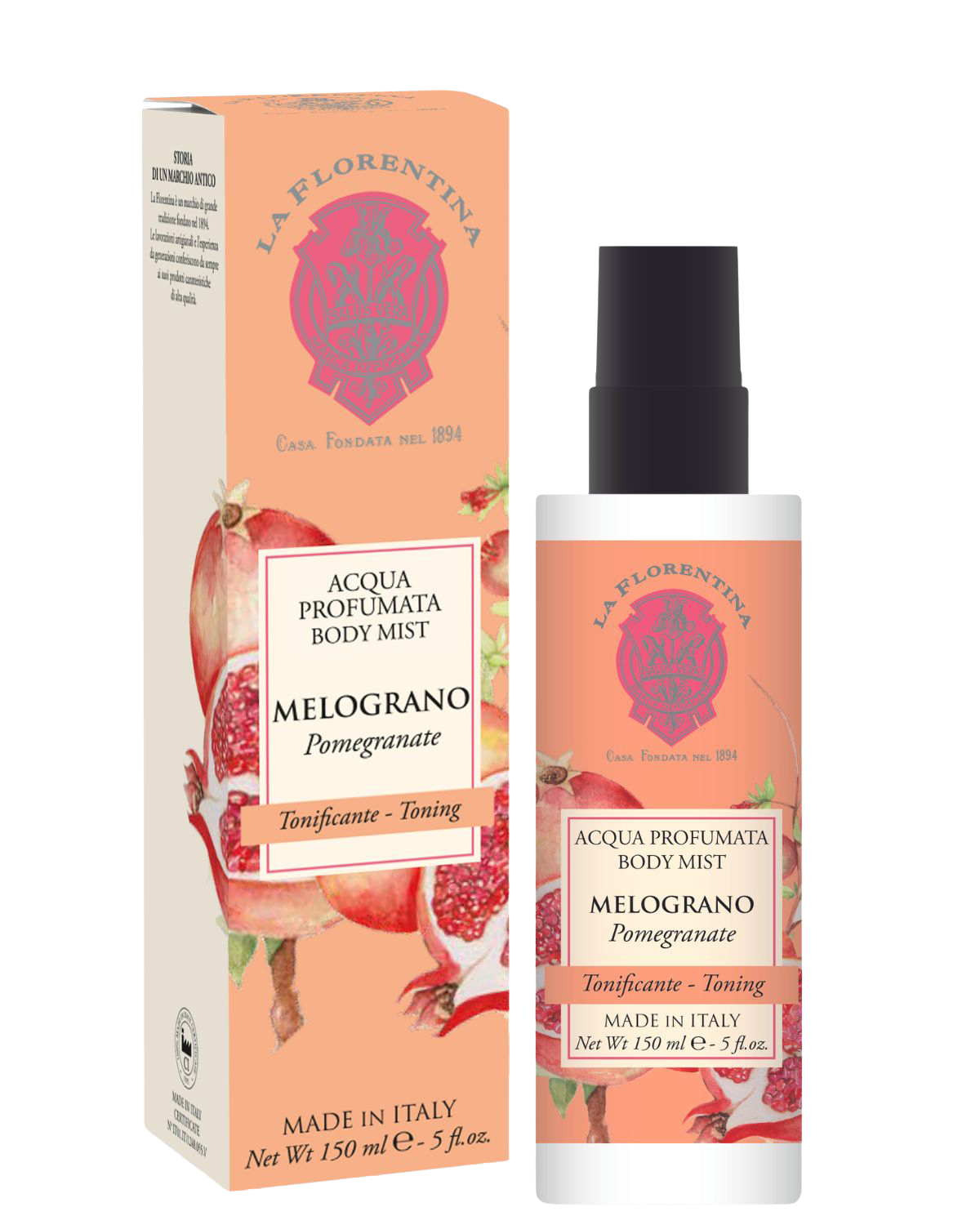 LA FLORENTINA Parfémovaná tělová voda, Melograno 150 ml