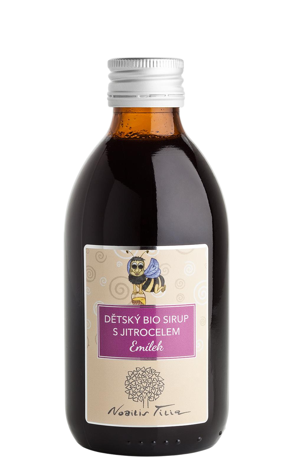 NOBILIS TILIA Dětský BIO sirup s jitrocelem Emílek 250 ml