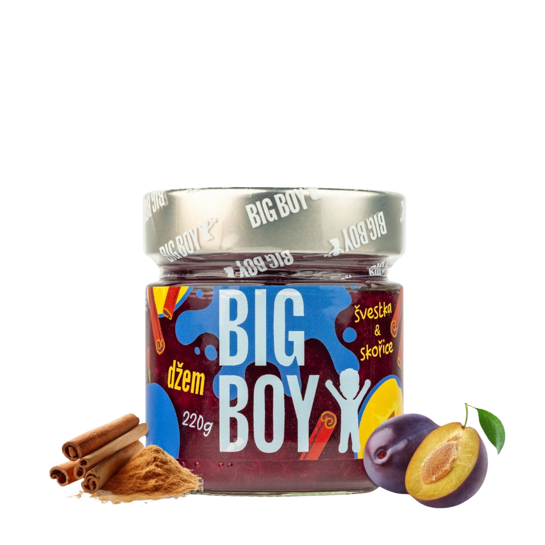 Fotografie BIG BOY Švestkový džem se skořicí 220 g
