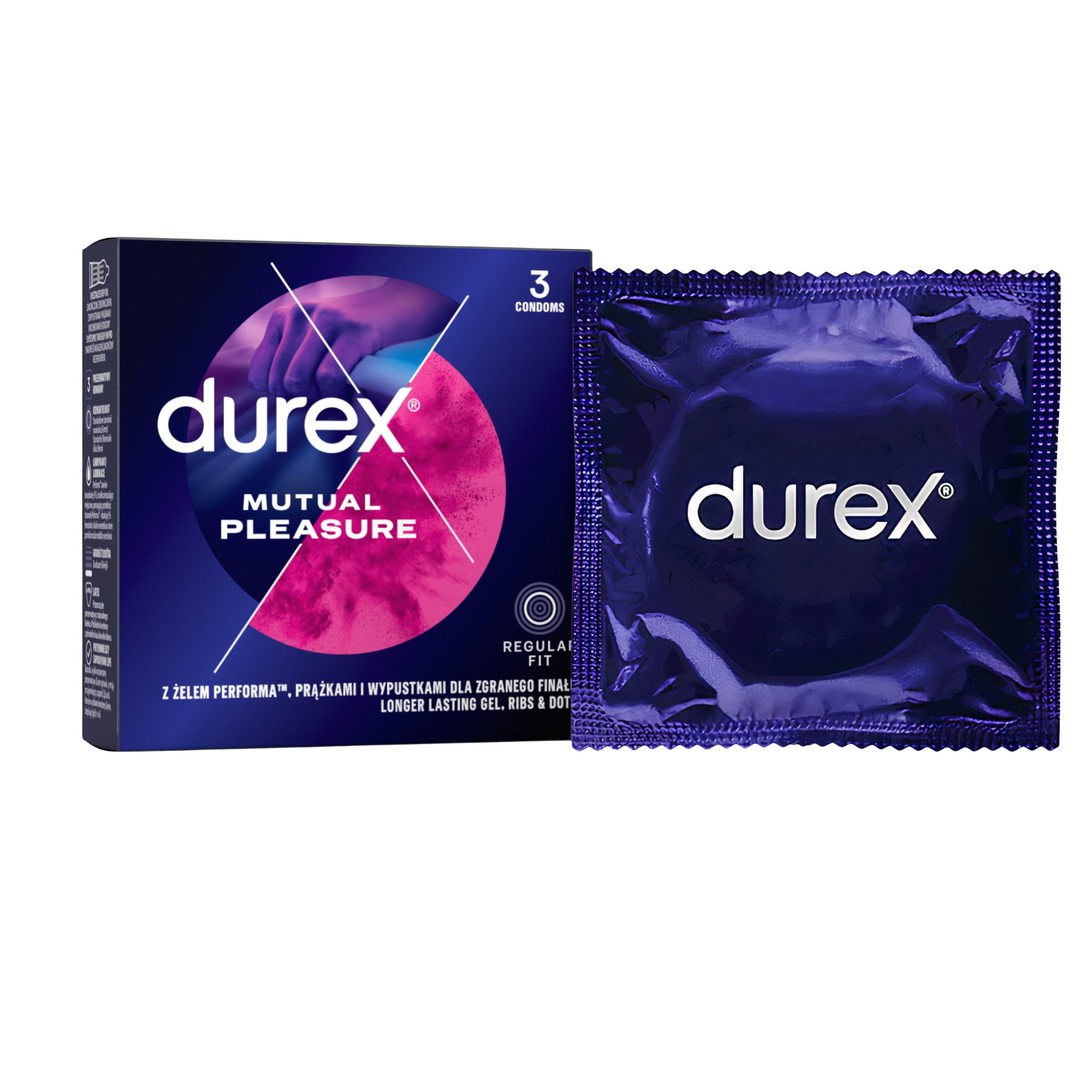 Durex Kondómy Mutual Pleasure 3 ks
