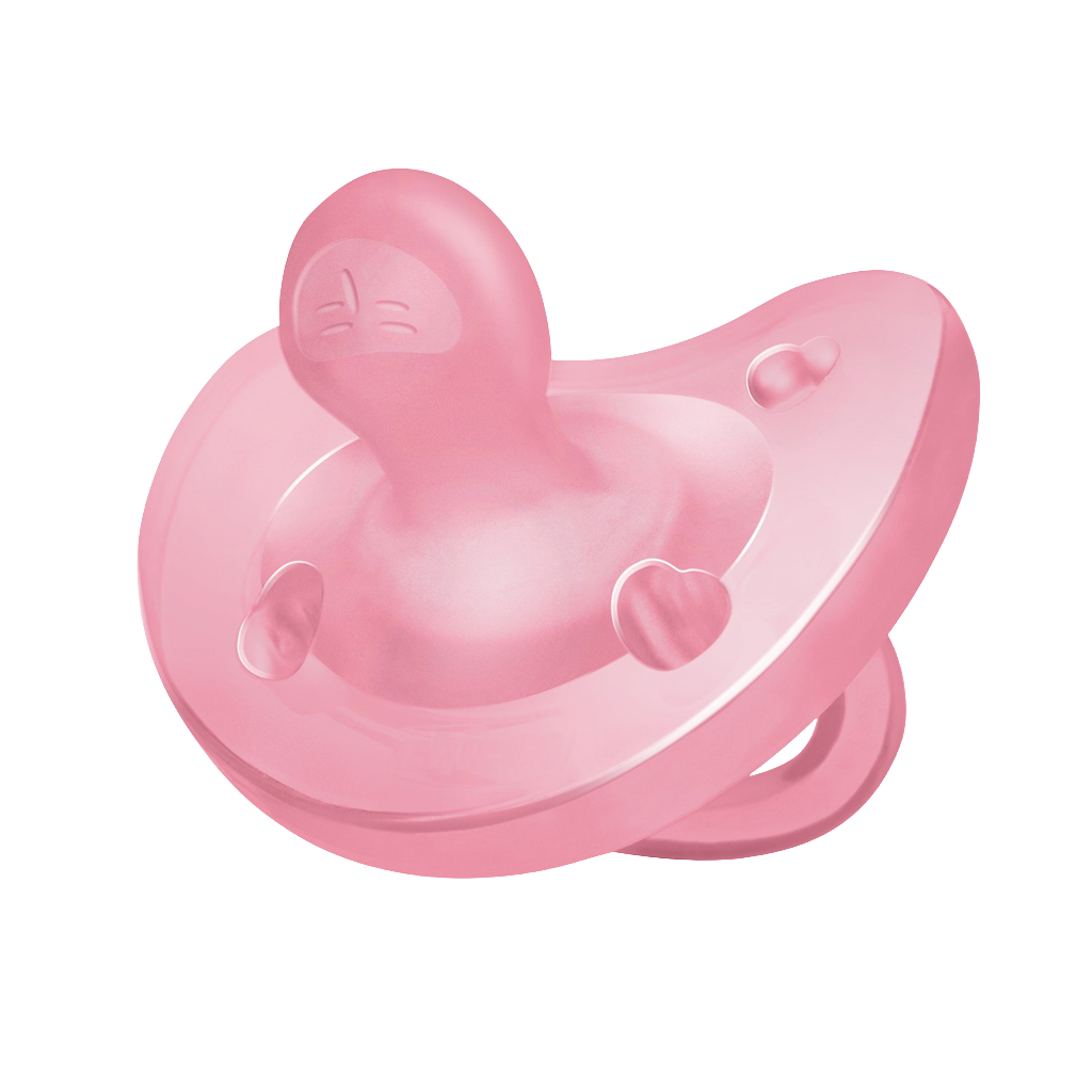 CHICCO Dudlík Physio celosilikonový 6-16m holka