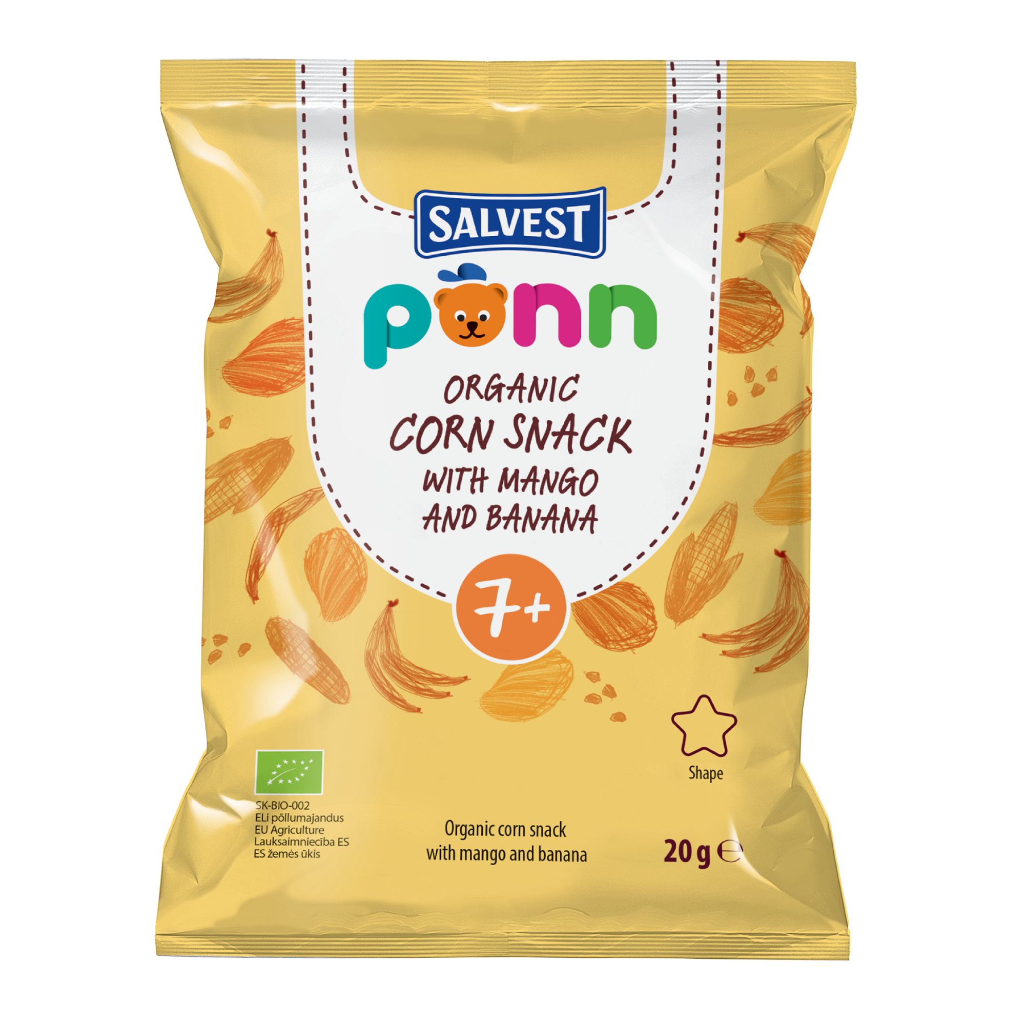 Salvest Põnn BIO Mangové křupky 20 g