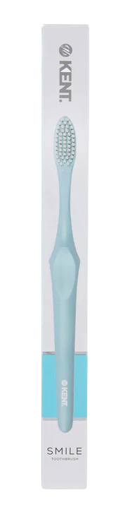 GB KENT & SONS PLC Zubní kartáček SMILE Super Soft se stříbrem v modré barvě