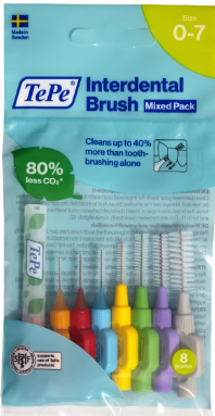 TePe Interdental brush Mix 8 veľkostí medzizubné kefky 8 ks