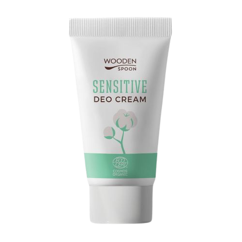 Fotografie WOODENSPOON Organický krémový deodorant Sensitive s inovativním aplikátorem 40 ml