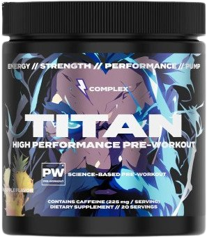 Fotografie COMPLEX Titan Pre-workout - Pineapple 400 g