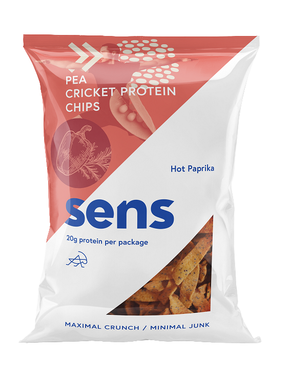 SENS Cvrččí Protein chipsy Mák & Mořská sůl 80 g