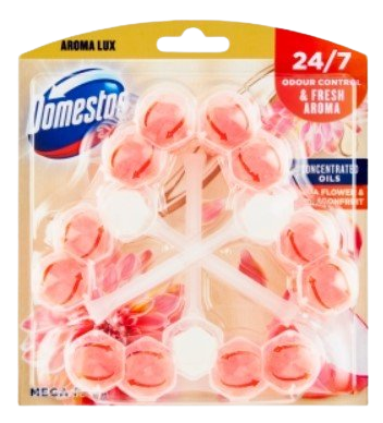 DOMESTOS Aroma Lux Dahlia Flower & Dragonfruit WC blok 3 x 50 g