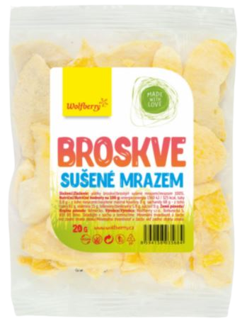 Wolfberry Broskyne sušené mrazom, 20 g