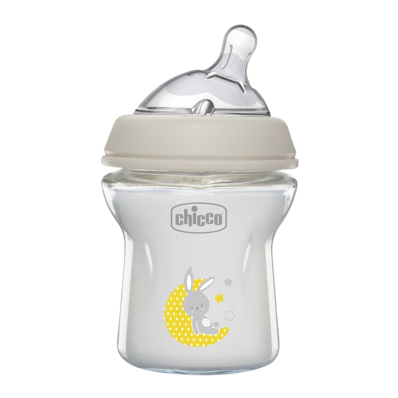 CHICCO Láhev kojenecká sklo Natural Feeling neutral 0m+, 150 ml