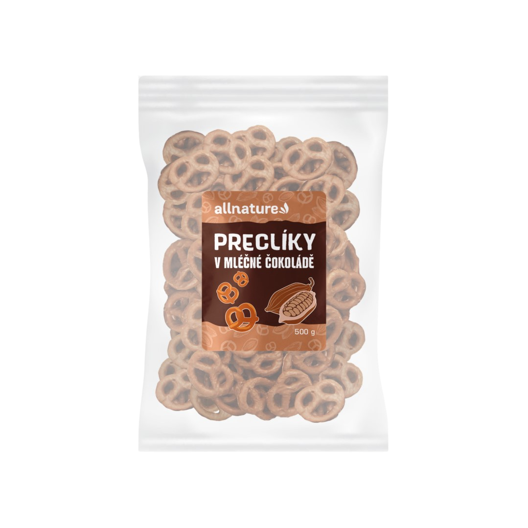Allnature Praclíky v mliečnej čokoláde praclíky v poleve 500 g kúpite na Pilulka.sk