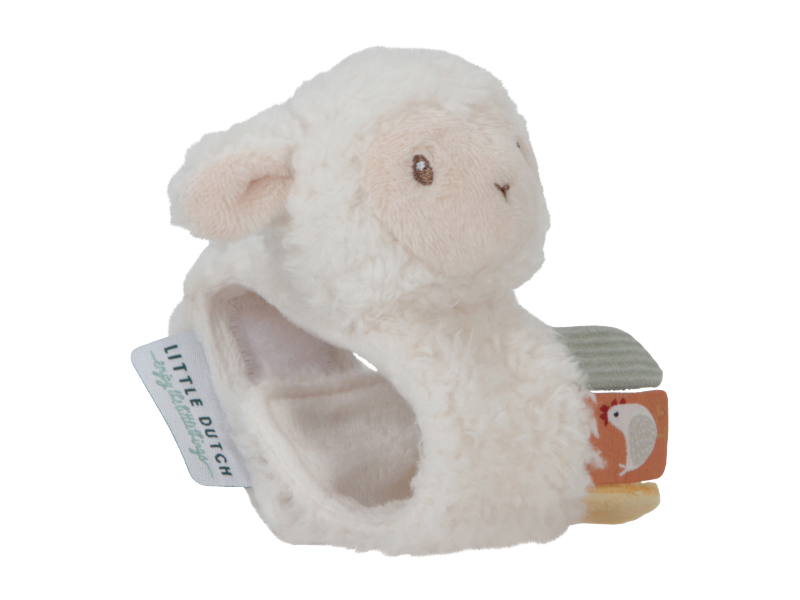 LITTLE DUTCH Chrastítko na ruku ovečka Farma
