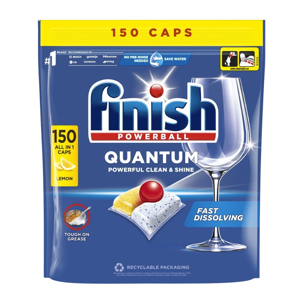 FINISH Quantum All-in-1 Lemon tablety do myčky nádobí 150 ks