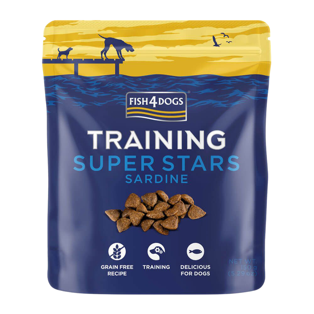 Fish4Dogs Training Super Stars, Tréninkové pamlsky pro psy sardinka 150 g