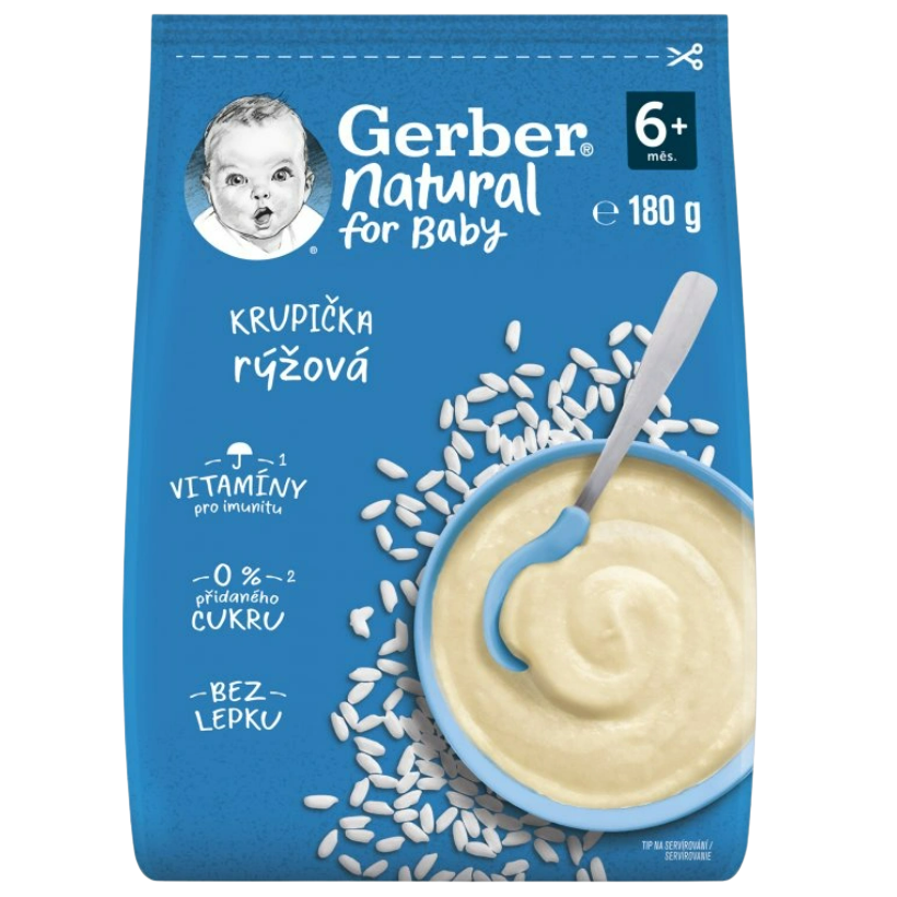 Gerber Natural rýžová krupička 180 g