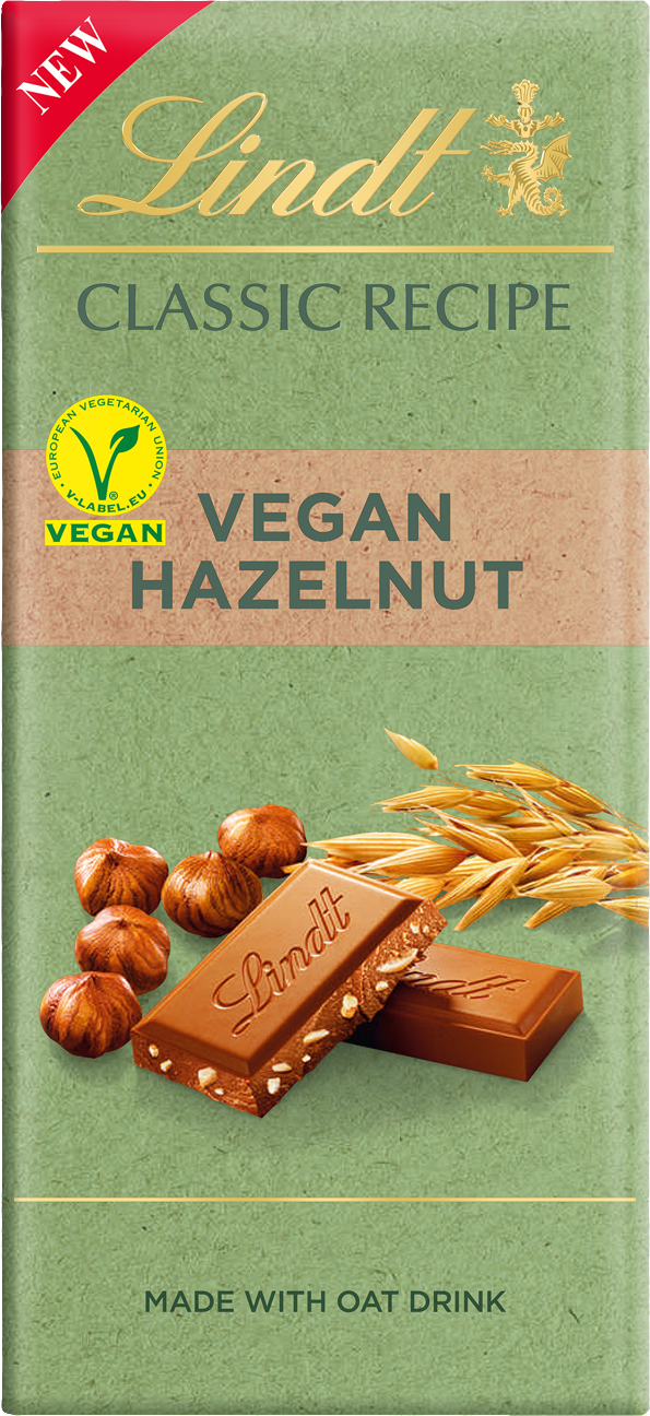 Fotografie LINDT Lindt Classic Vegan čokoláda lískový oříšek 100 g