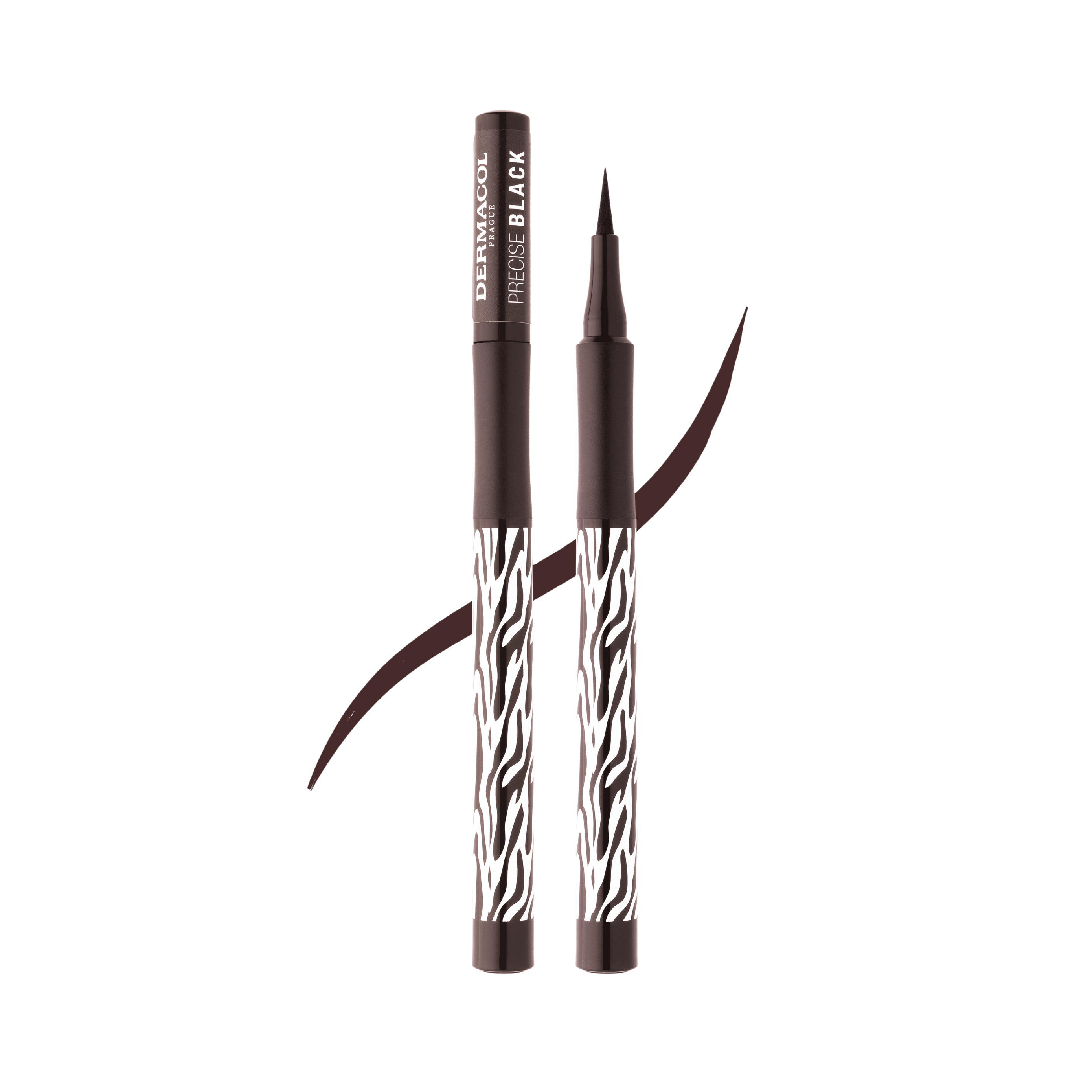 Fotografie DERMACOL Precise - oční linka v peru - hnědá 1 ml