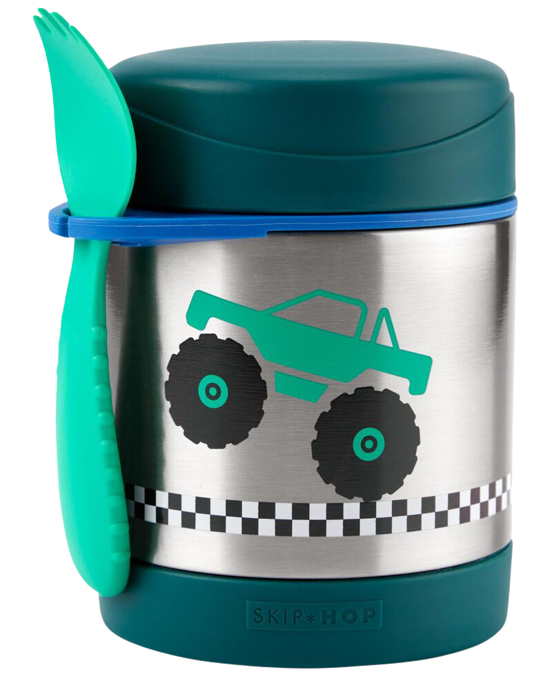 SKIP HOP Spark Style Termoska na jídlo s lžičkou/vidličkou Monster Truck, 3r+ 325 ml