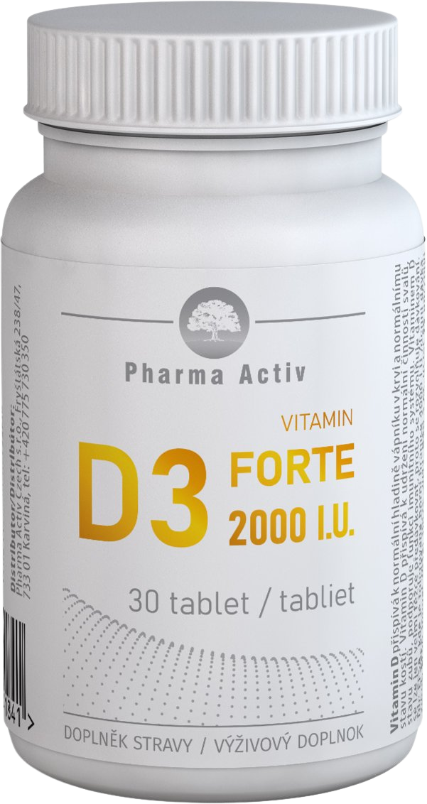 Pharma Activ Vitamin D3 FORTE 2000 I.U. 30 tabliet