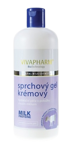 VivaPharm Kozí sprchový gel krémový 400 ml