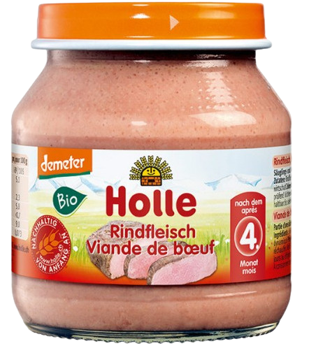 Holle Bielkovinná detská svačinka Hovädzie mäso. 125 g