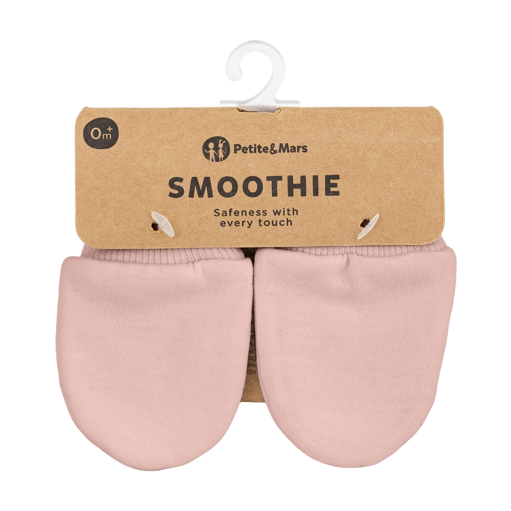 PETITE&MARS Rukavičky kojenecké Smoothie Delicate Pink