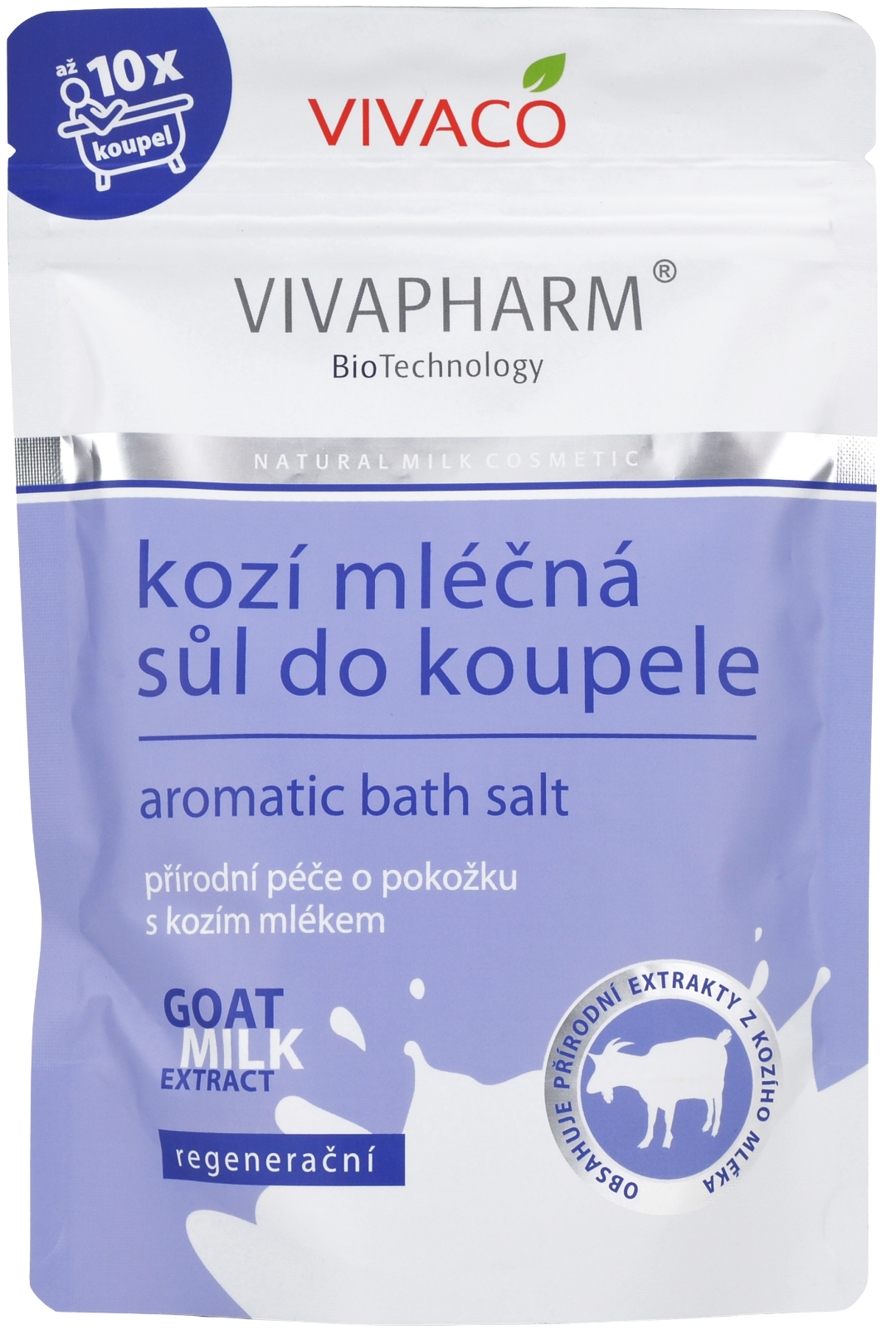 Vivaco Sůl do koupele s kozím mlékem 300 g