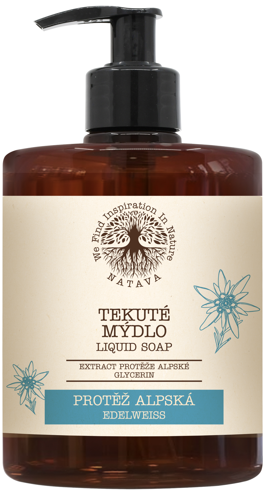 NATAVA Tekuté mýdlo Protěž Alpská 500 ml