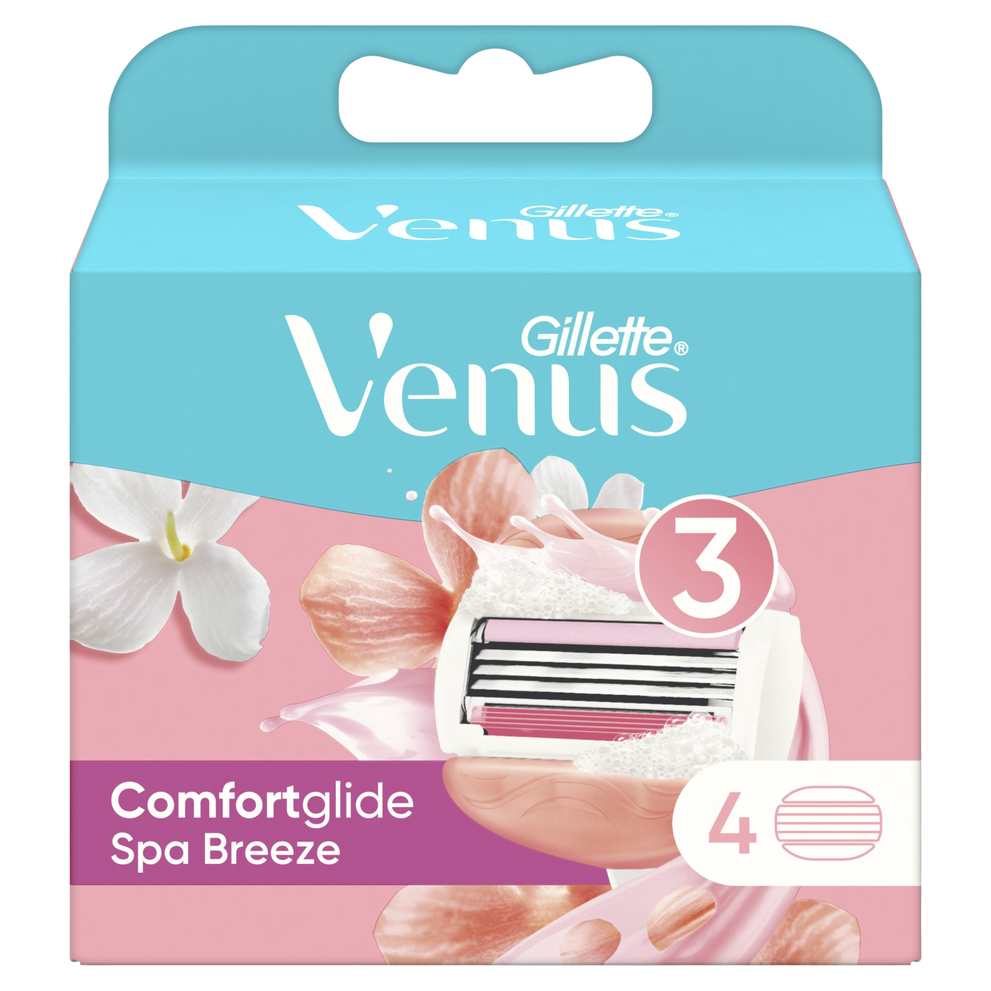 GILLETTE VENUS Venus Spa Breeze náhradní hlavice 4 ks