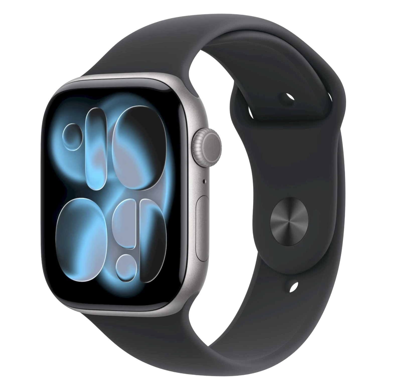 APPLE Watch 11 GPS + Cellular 42mm vesmírně šedý hliník - černý sportovní řemínek - M/L
