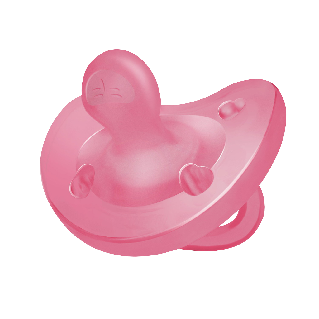 CHICCO Dudlík Physio celosilikonový 16-36m holka