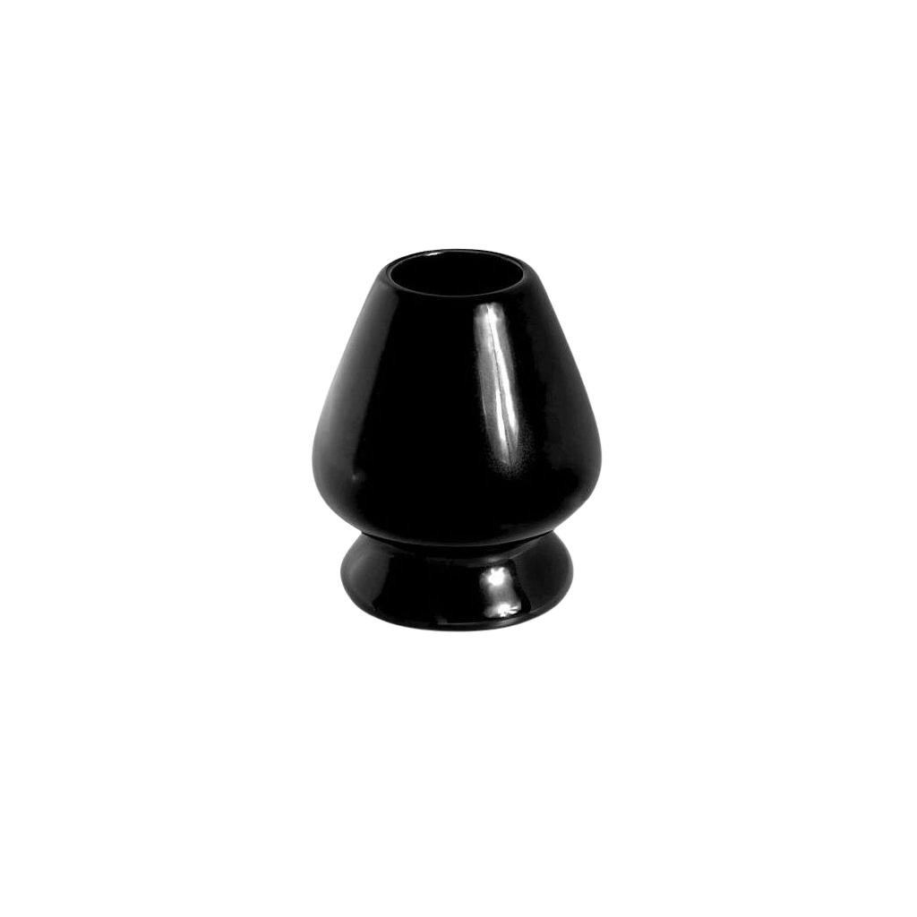 MOYA Naoshi - černý stojánek na matcha metličku chasen