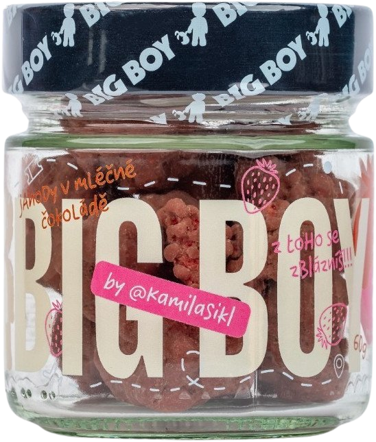 BIG BOY® Jahody v mléčné čokoládě 120 g