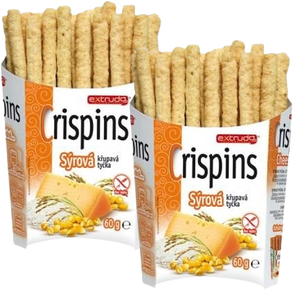 CRISPINS tyčinky sýrové 2 x 60 g