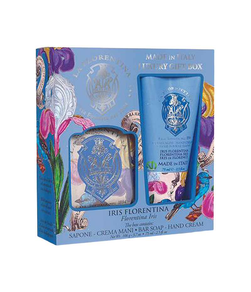Fotografie LA FLORENTINA Dárková sada krému na ruce a mýdla Iris Florentina