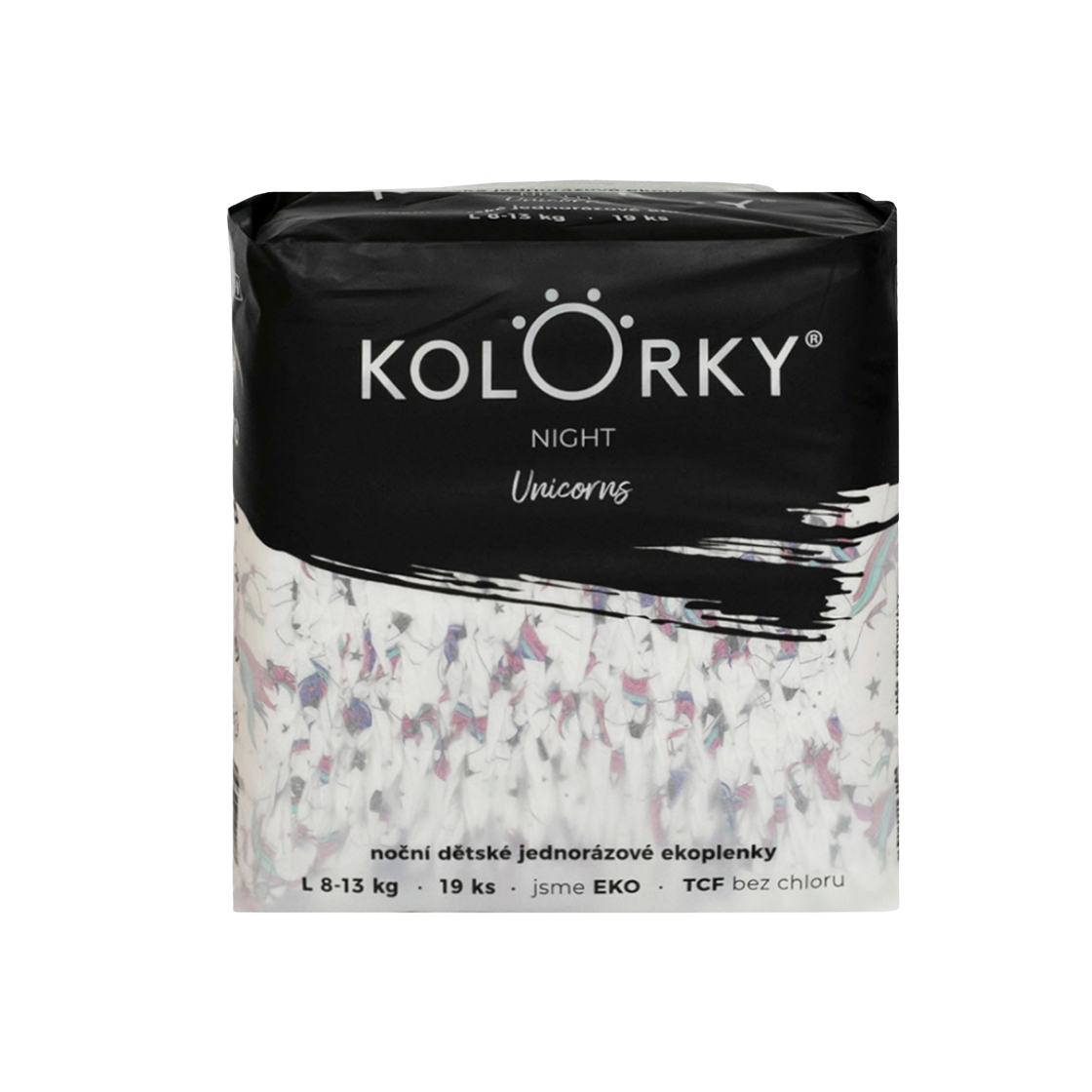Kolorky NIGHT Jednorožci vel. L (8-13 kg) 19 ks