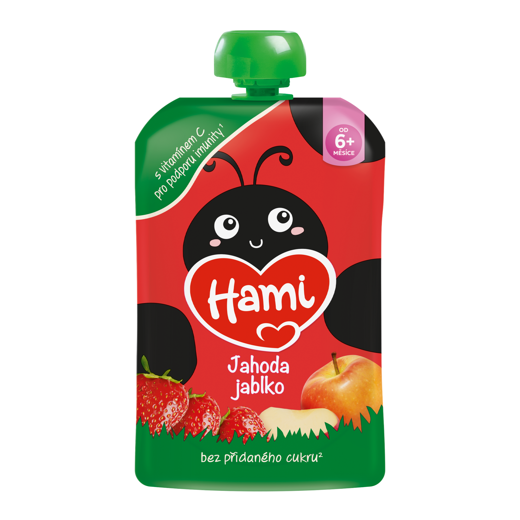 HAMI Příkrm kapsička Jablko, banán a jahoda 100 g