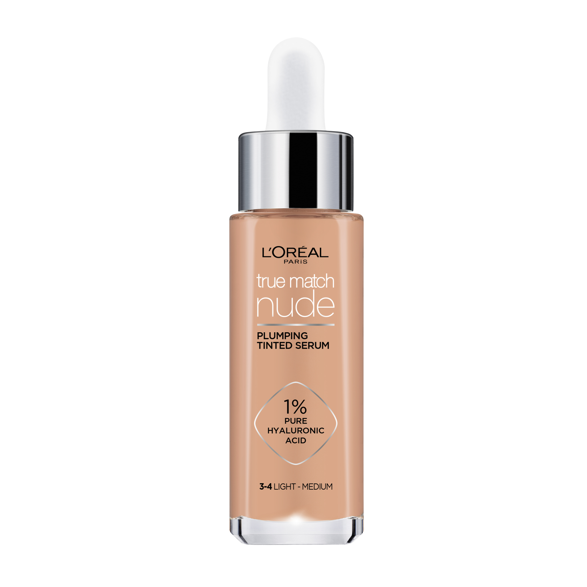 Fotografie L\´Oréal Paris Tónující sérum True Match Nude 30 ml 3-4 Light Medium L´Oréal Paris A46:247794