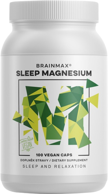 Brainmax Magnesium®, 320 Mg (Horčík, Gaba, L-Theanin, Vitamín B6, Šťava Z Višne) 100 Kapsúl