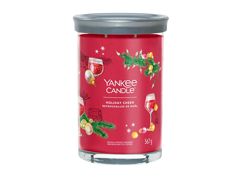 YANKEE CANDLE Signature Holiday Cheer Vonná svíčka 567 g