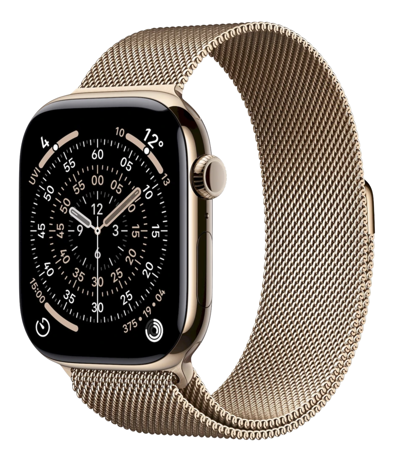 APPLE Watch 11 GPS + Cellular 46mm Zlatý titan se zlatým milánským tahem- M/L