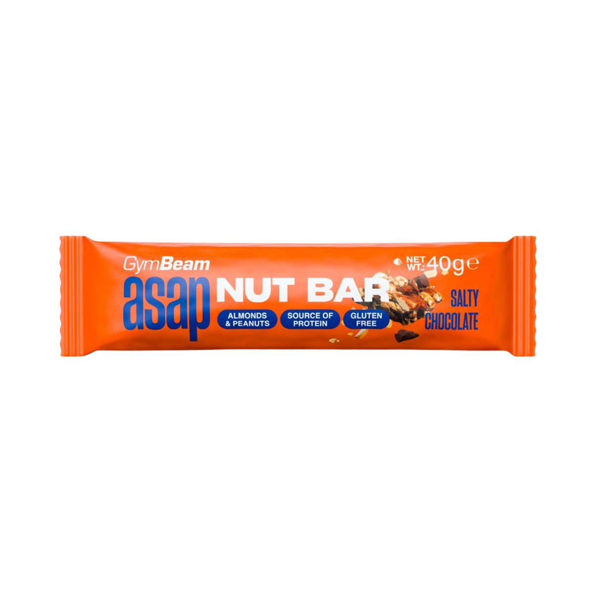 Fotografie GYMBEAM ASAP Nut Bar - slaná čokoláda 40 g